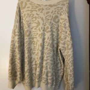 Cheetah print sweater